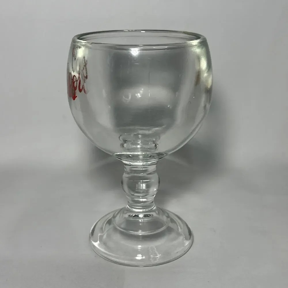 Vintage Coors Beer Heavy (2.5 Lbs) glass goblet Man Cave Barware 7.5x4.5” 16 oz